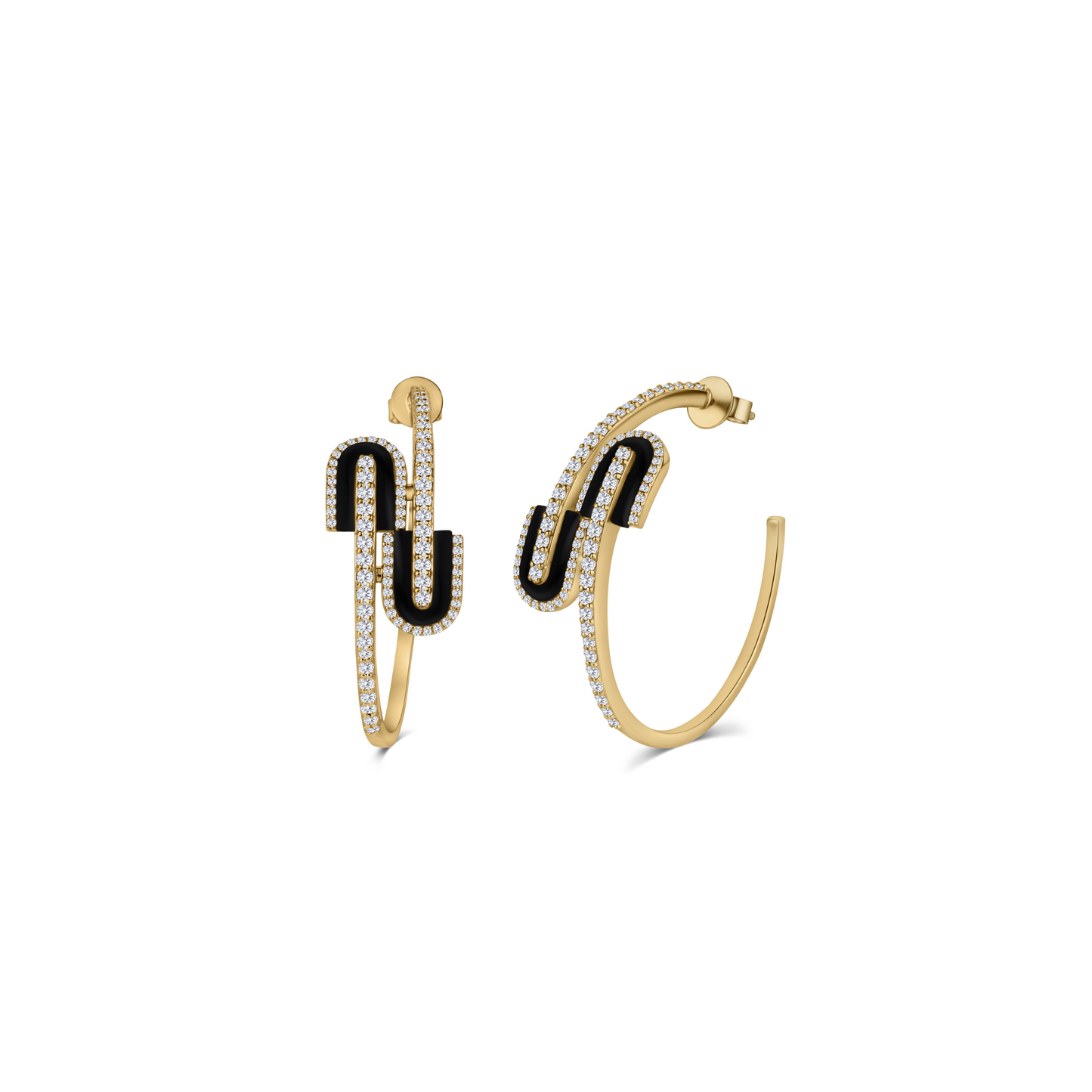 U Hoops Midi Earrings