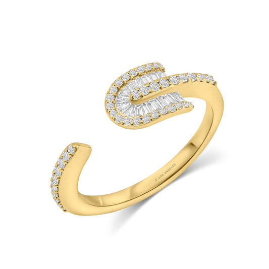 U Solo Baguette Ring