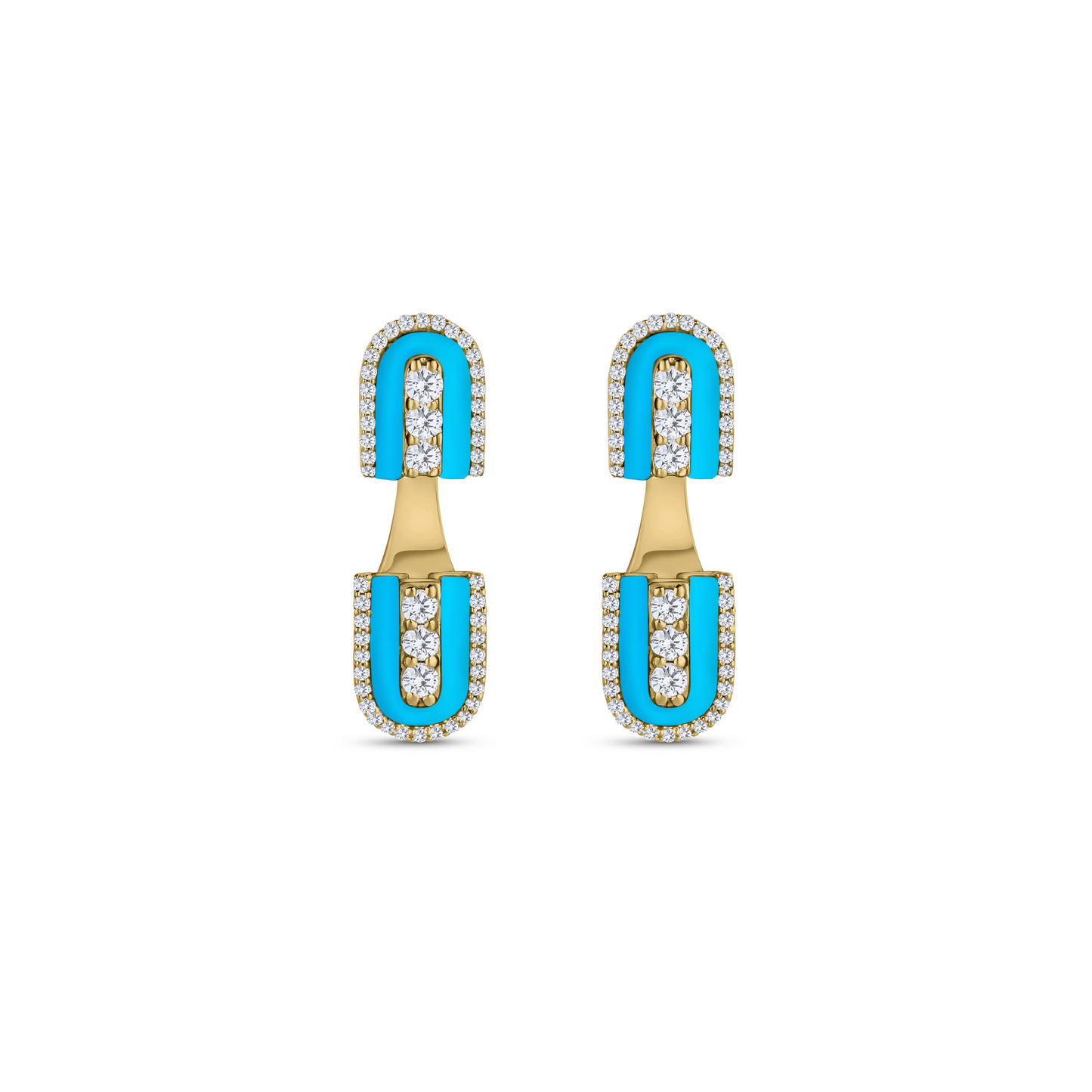 U Floating Studs Earrings
