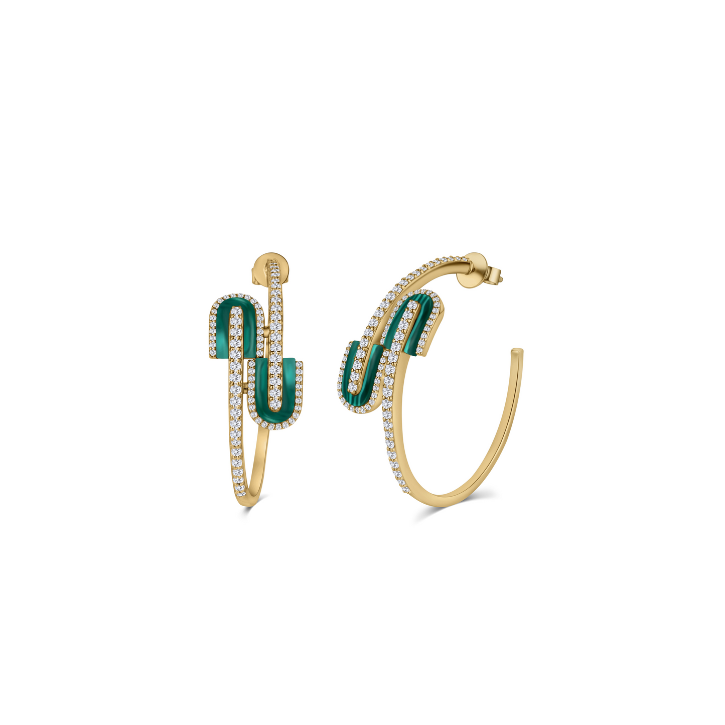 U Hoops Midi Earrings