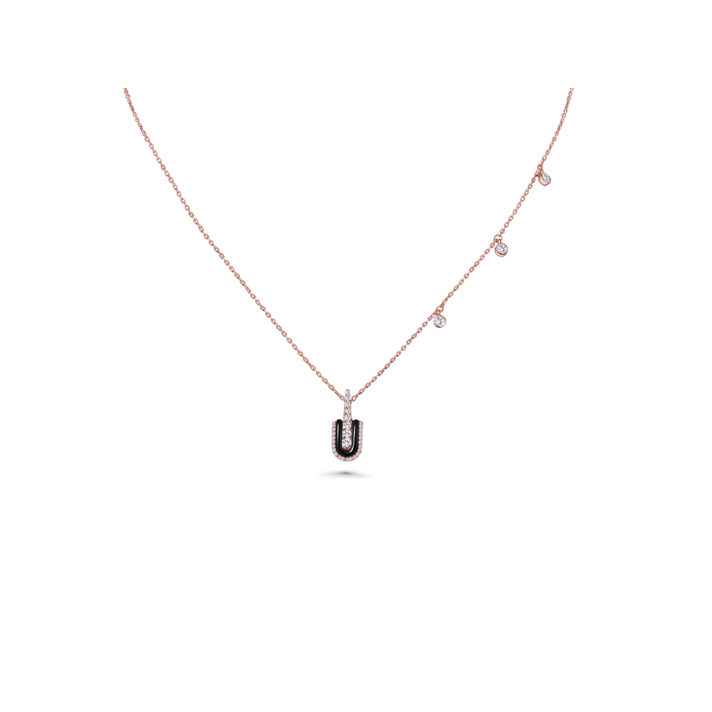 U Solo Necklace With Charms