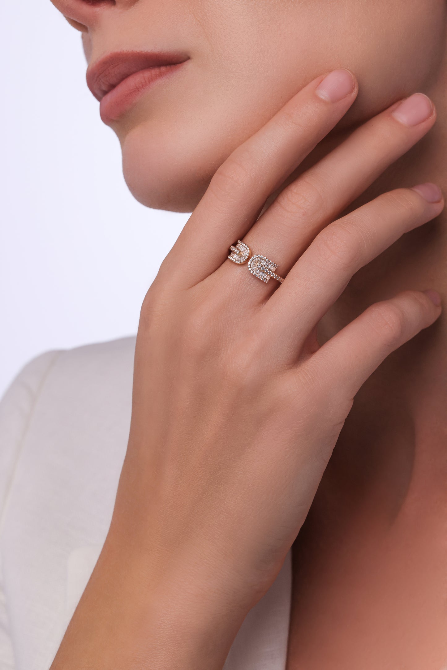 U Duo Baguette Ring