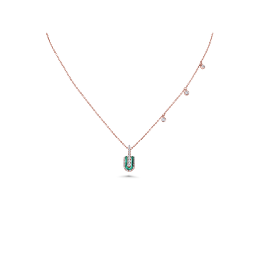 U Solo Necklace With Charms
