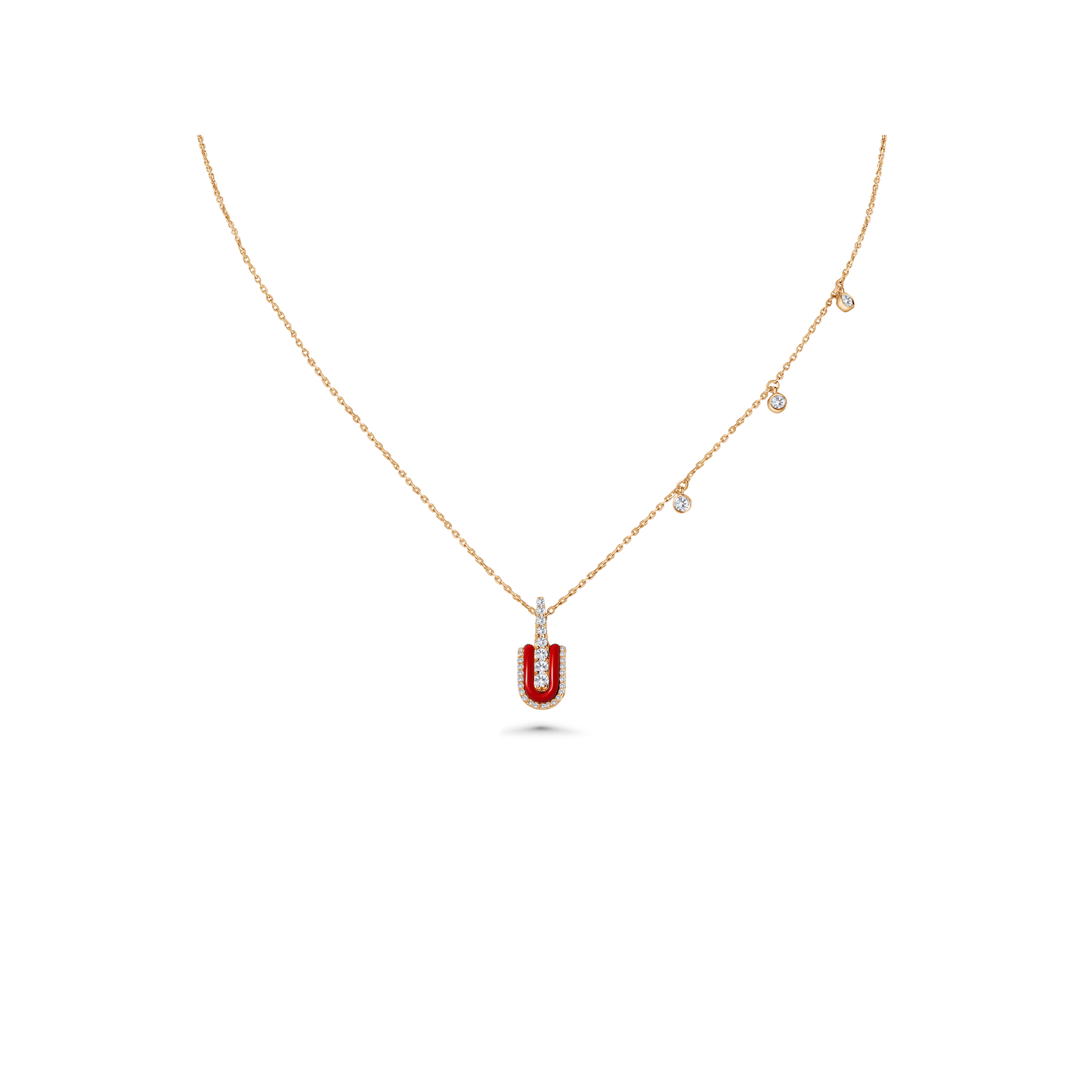 U Solo Necklace With Charms