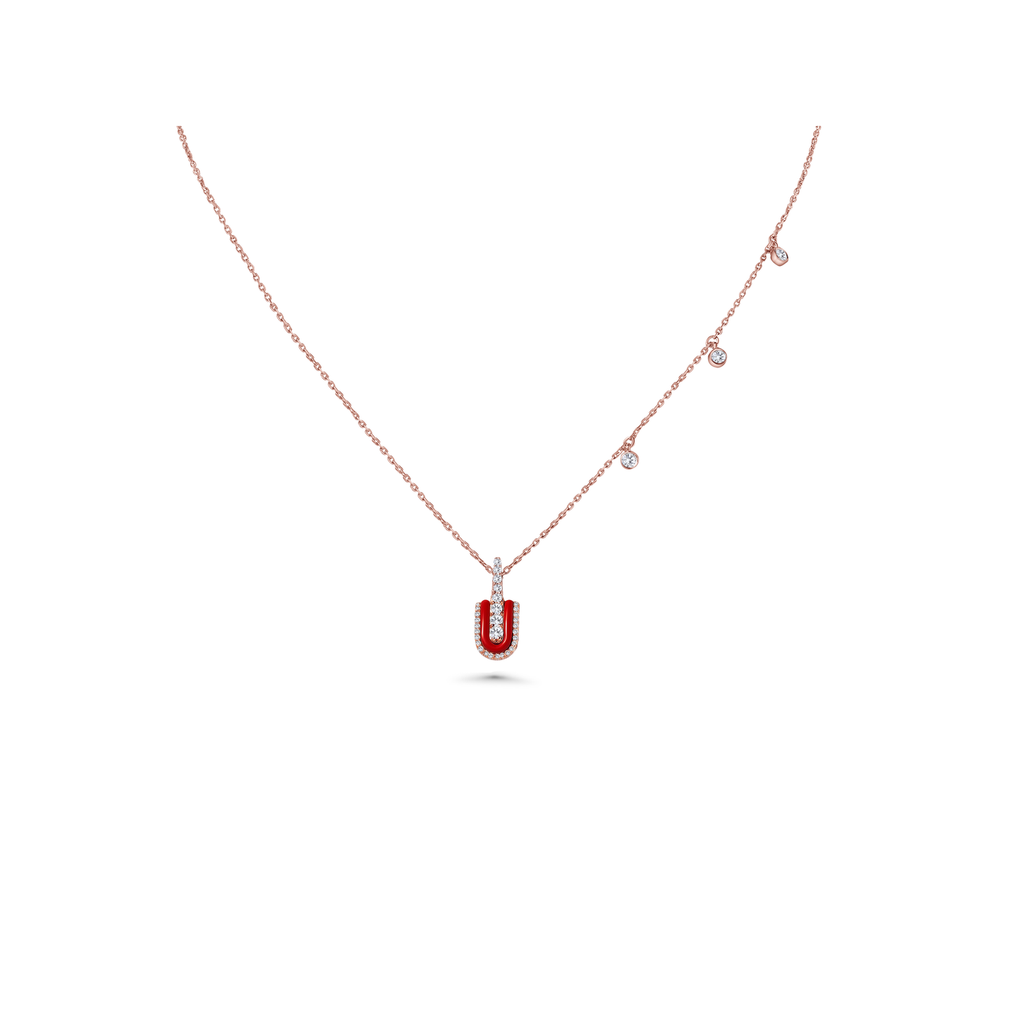 U Solo Necklace With Charms