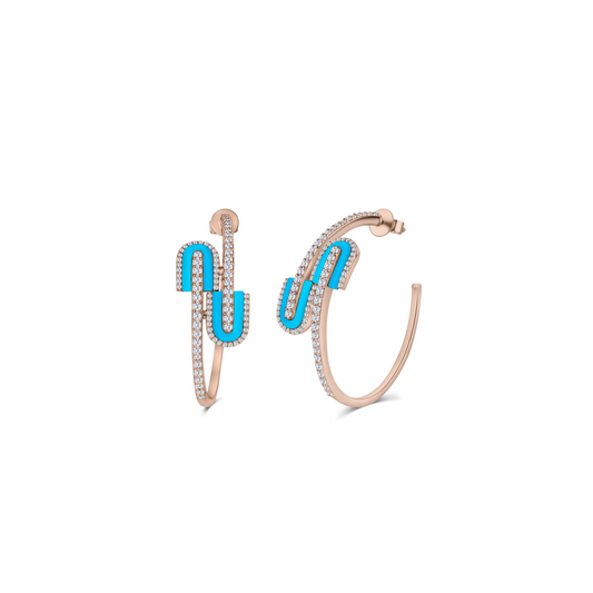 U Hoops Midi Earrings