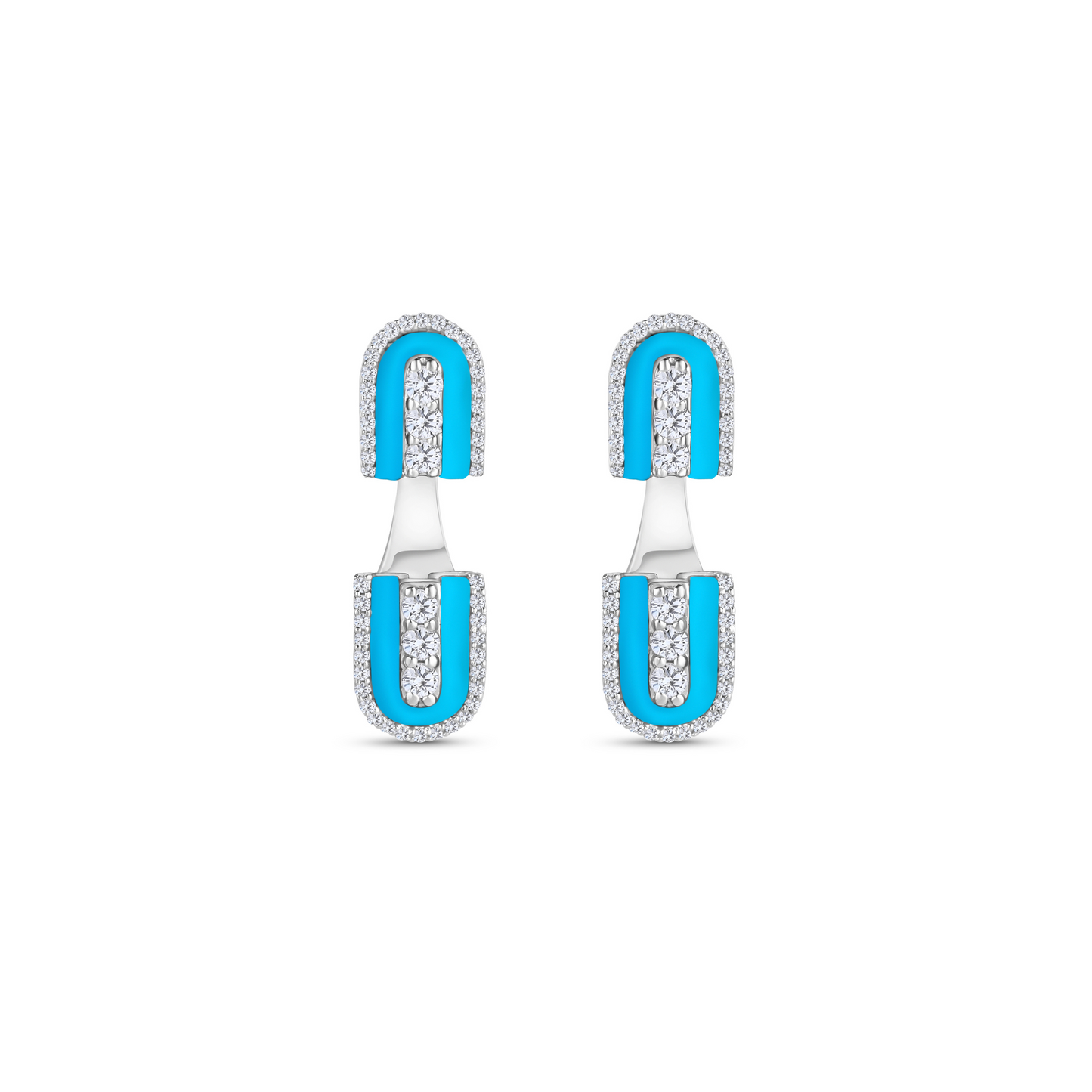 U Floating Studs Earrings