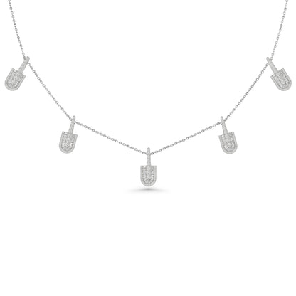 U Stacked Baguette Necklace