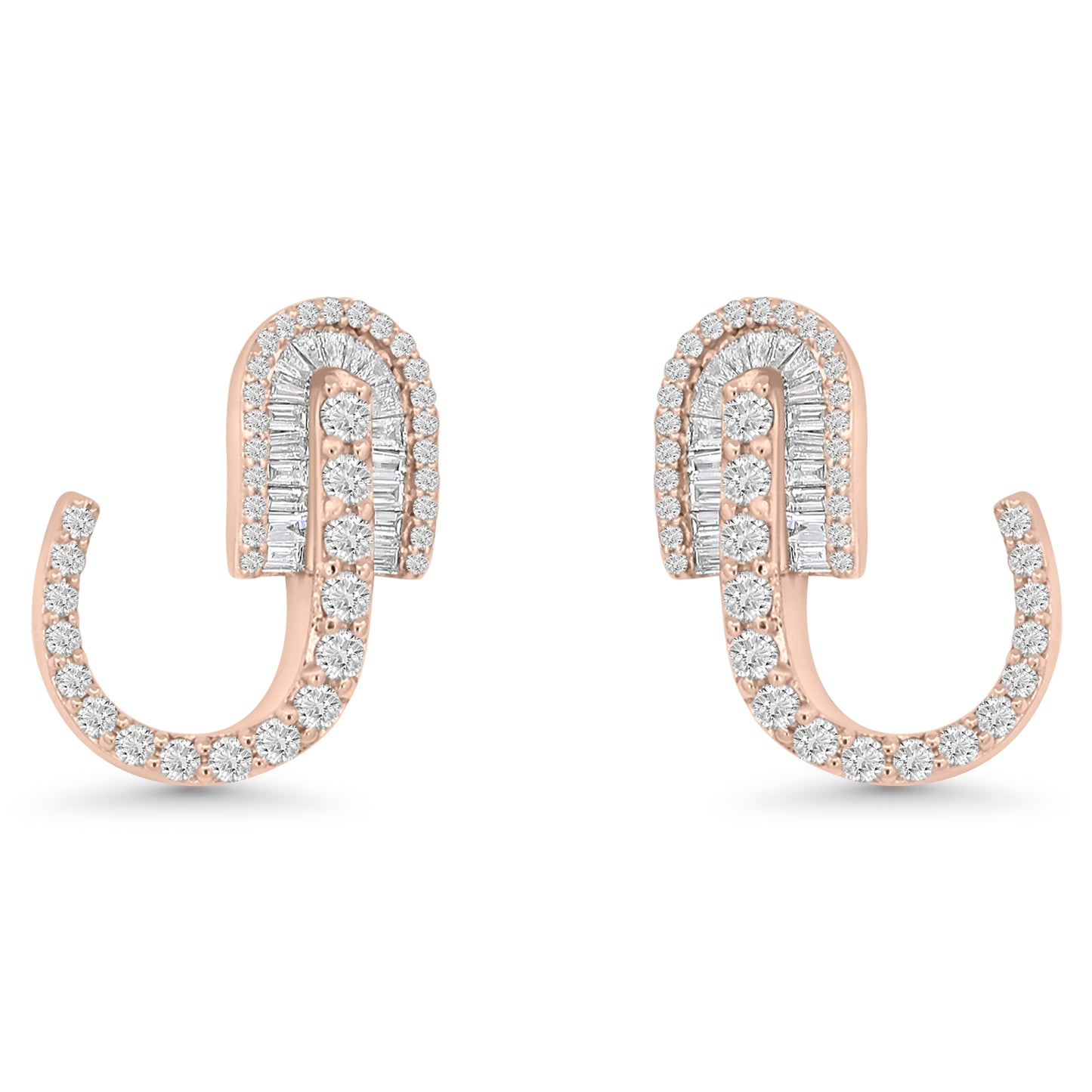 U Huggie Baguette Earrings