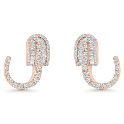 U Huggie Baguette Earrings