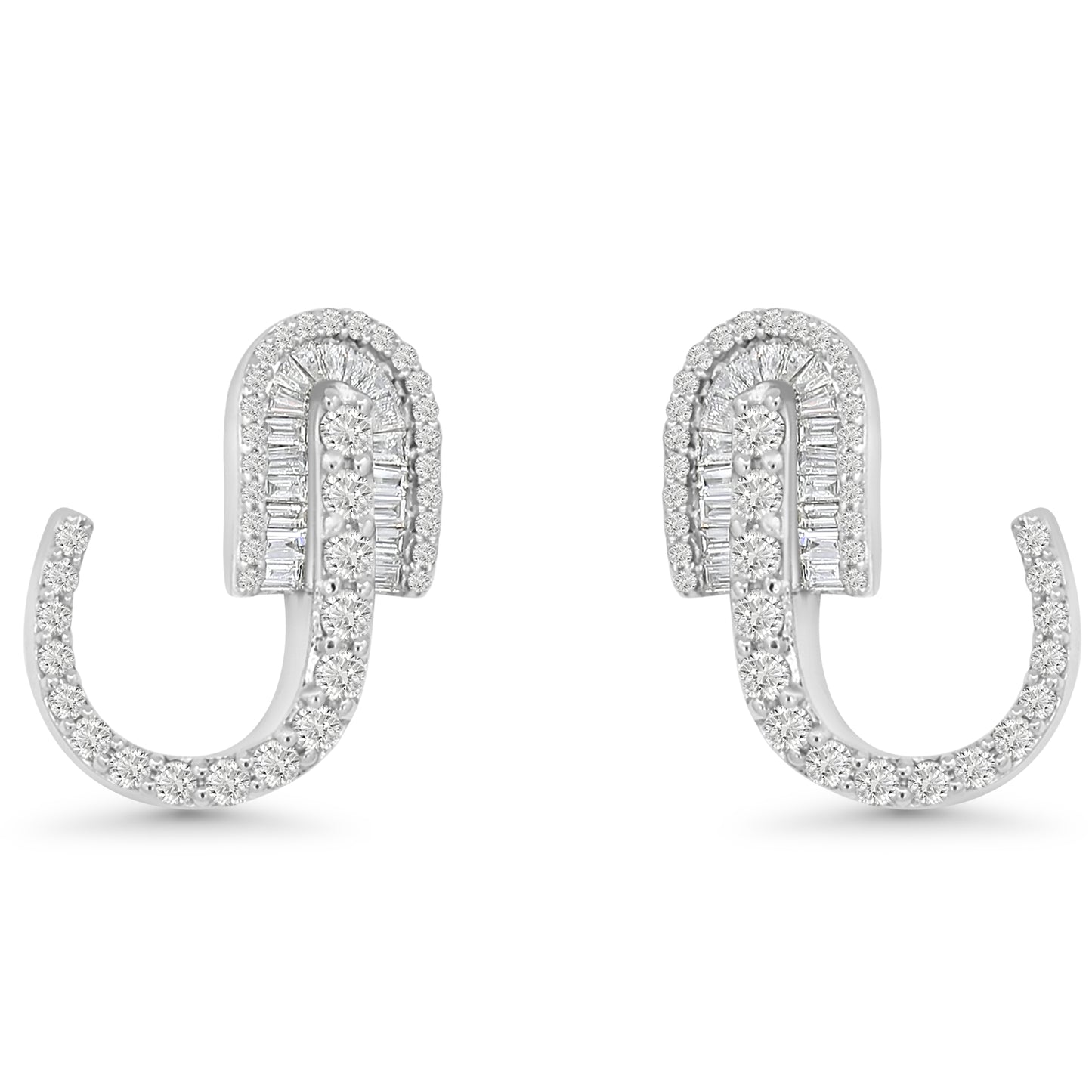 U Huggie Baguette Earrings