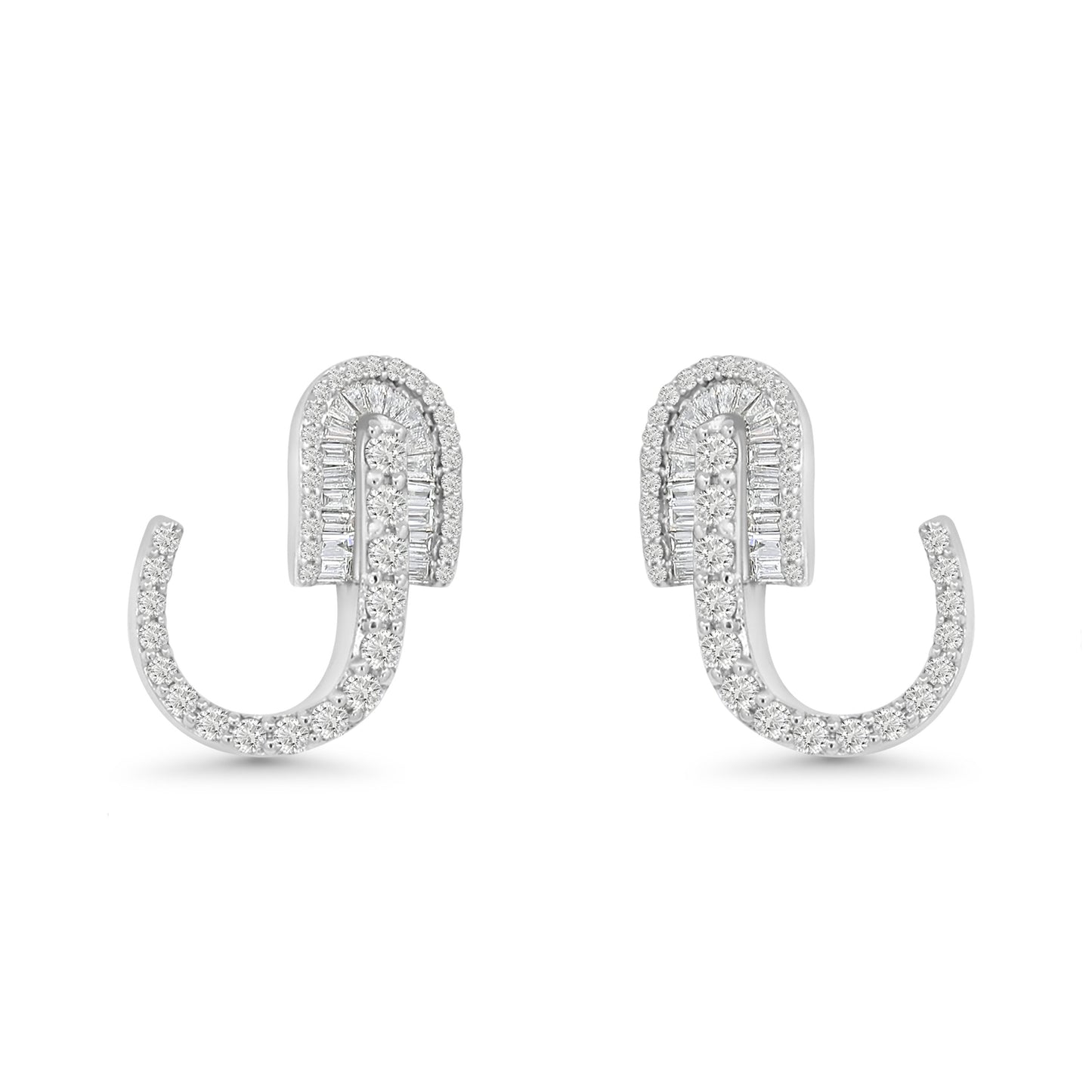 U Huggie Baguette Earrings