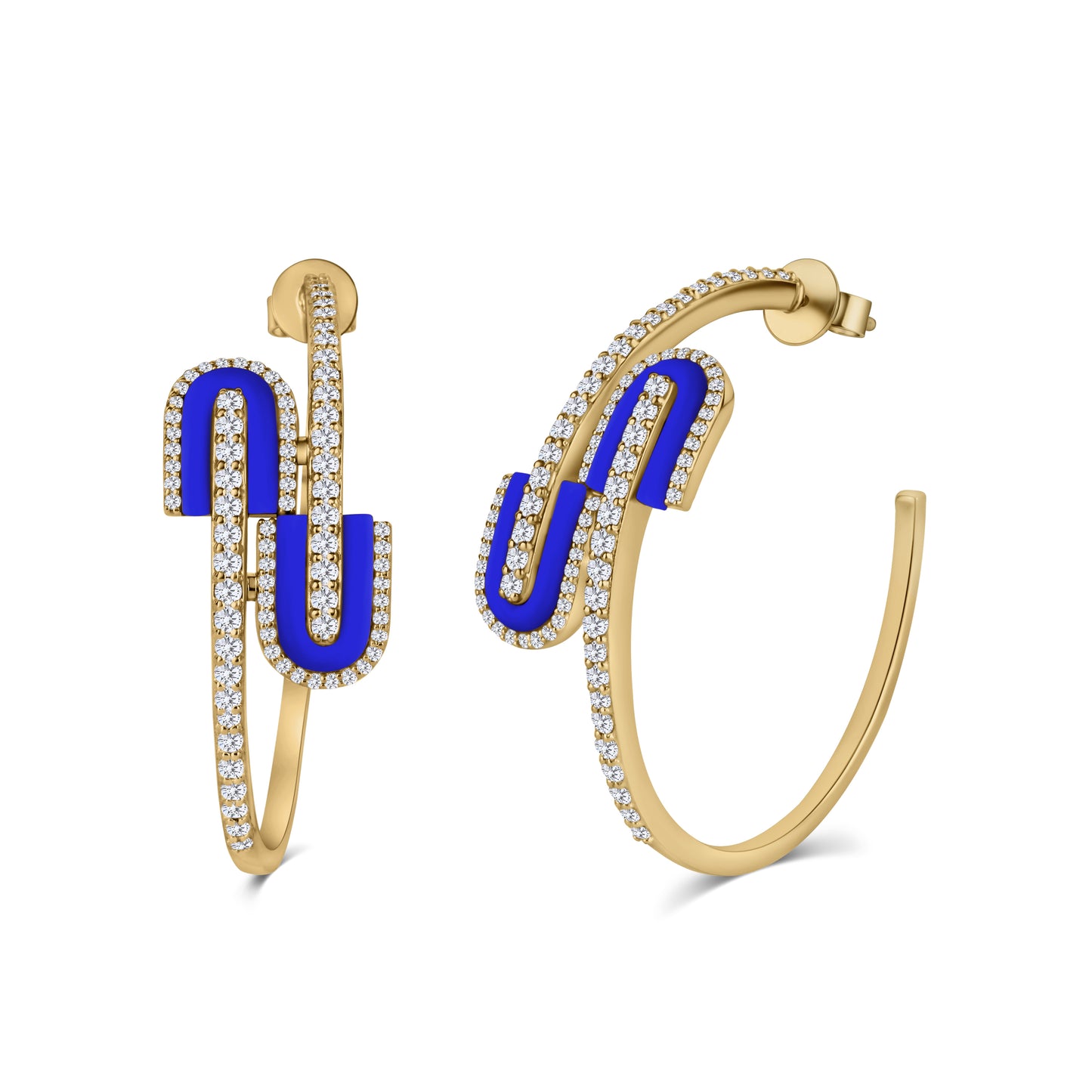 U Hoops Midi Earrings