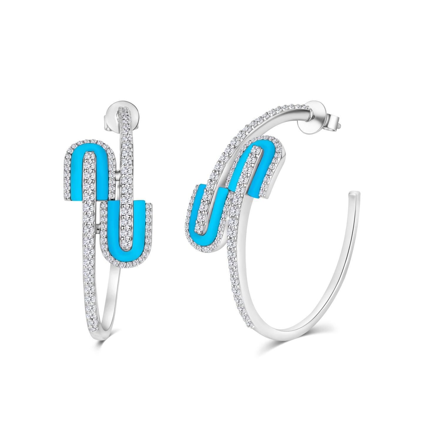 U Hoops Midi Earrings