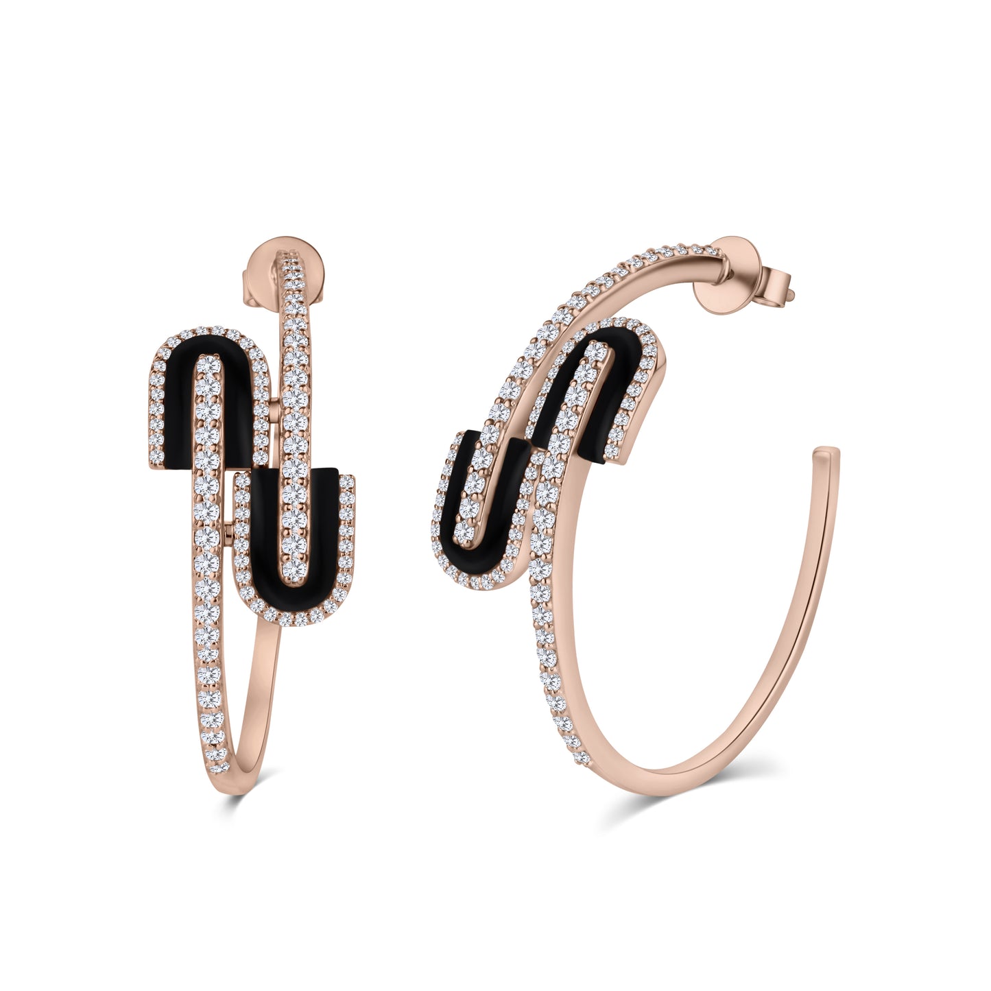 U Hoops Midi Earrings