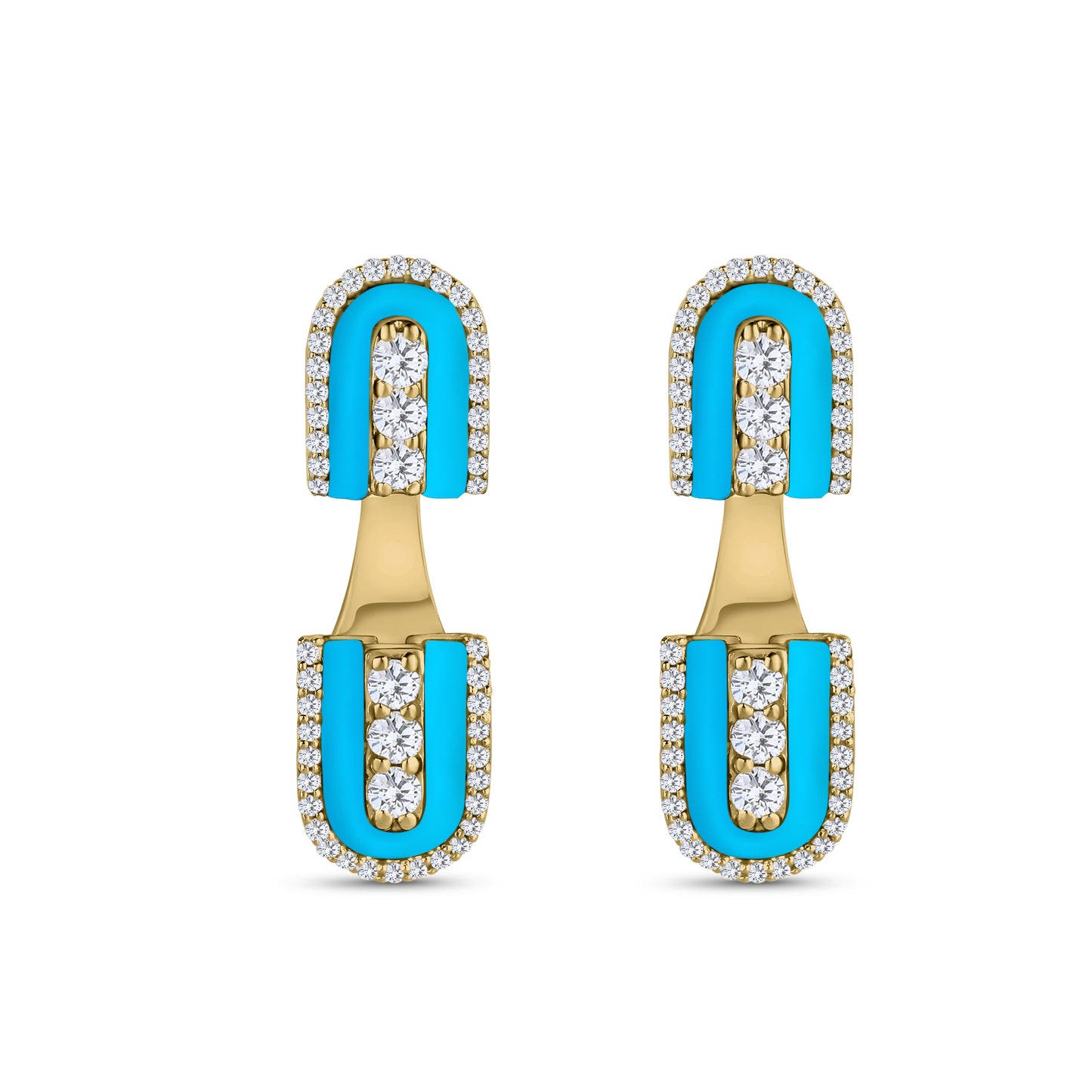 U Floating Studs Earrings