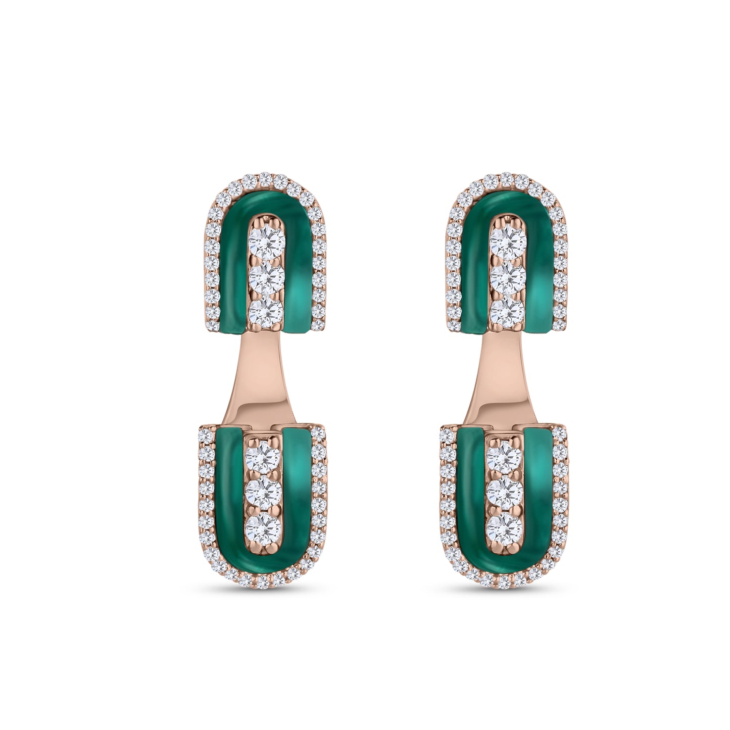 U Floating Studs Earrings