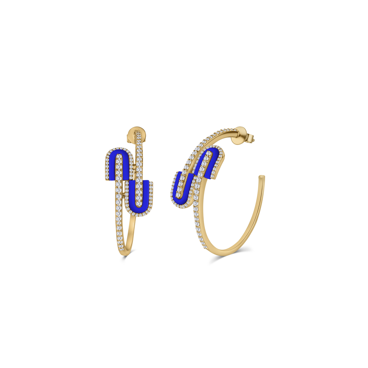 U Hoops Midi Earrings