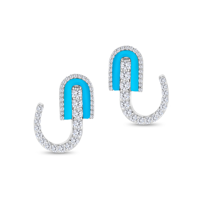 U Huggie Earrings