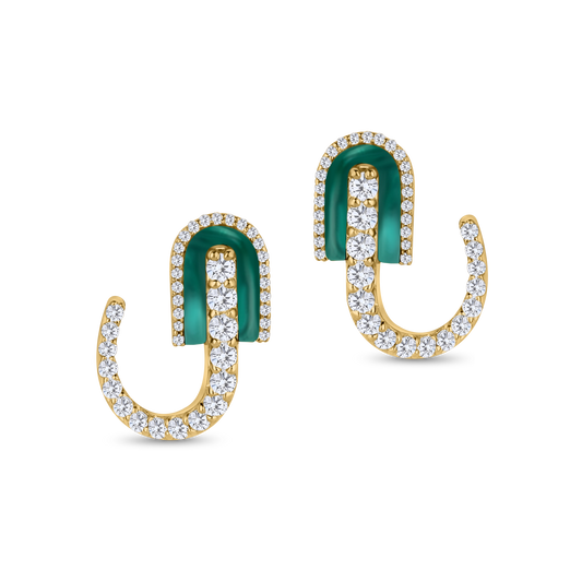 U Huggie Earrings